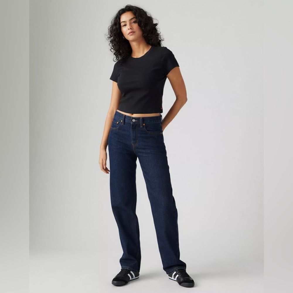 Levi's Low Pro Dark Wash Women's Straight Leg Jeans